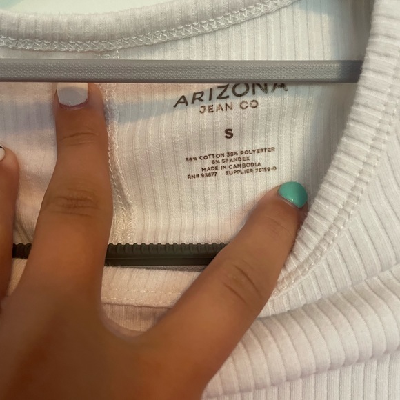 arizona white tee; size small; in great condition - Picture 3 of 3